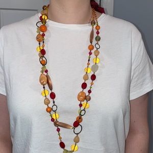 Vintage Double-strand Beaded Statement Necklace